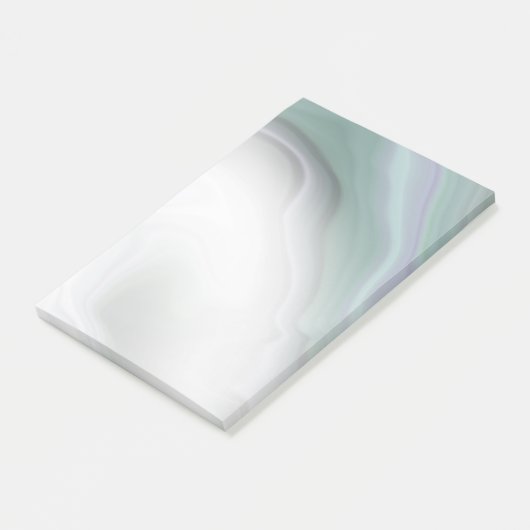 Waterverf Dusty Jade Green Lila Agate Post-it® Notes (Schuin)