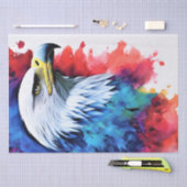 Waterverf Eagle Portret Schilderen Ontkoppeling Tissuepapier (Craft)