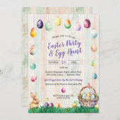 Waterverf Easter Egg Hunt Party Kaart (Voorkant / Achterkant)