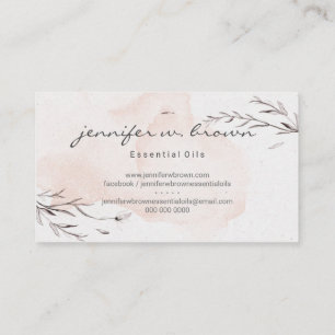Waterverf Echte etherische oliën Visitekaartje