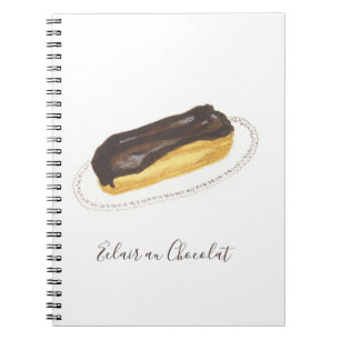 Waterverf Éclair au Chocolat Notitieboek