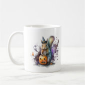 Waterverf Eekhoorn Halloween Koffiemok (Links)