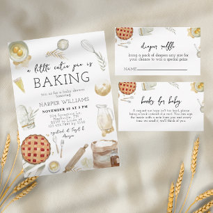 Waterverf Een cutie taart is Baby shower bakken Kaart