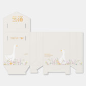 Waterverf Een Gekke Gans Wildflower 1e verjaardag Bedankdoosjes (Ongevouwen)