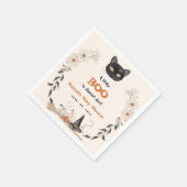 Waterverf Een Little Boo Halloween Baby shower Servet (Hoek)