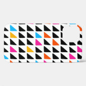 Waterverf een modern patroon met blauwe driehoeken Case-Mate iPhone case (Achterkant (horizontaal))