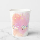 Waterverf Eenhoorn Rainbow Party Papier Cups Papieren Bekers (Achterkant)