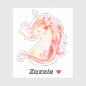  waterverf eenhoorn sticker (Vel)