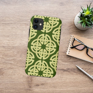 Waterverf Eenvoudig Gold Celtic Cross Pattern iPhone 11 Hoesje