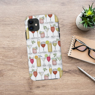 Waterverf Eenvoudige cocktail Drink Whimsical Cute iPhone 11 Hoesje