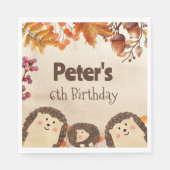 Waterverf egel Birthday Servet (Voorkant)