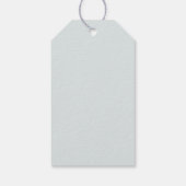 Waterverf Egel Blauw Baby shower Dank u Cadeaulabel (Achterkant)