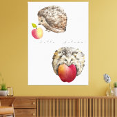 Waterverf egel- en appel-canvas tas notebooks canvas afdruk (Insitu (Woonkamer))