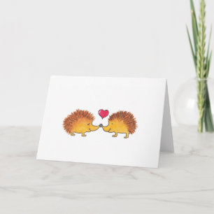 Waterverf egel Jubileum liefde Kaart