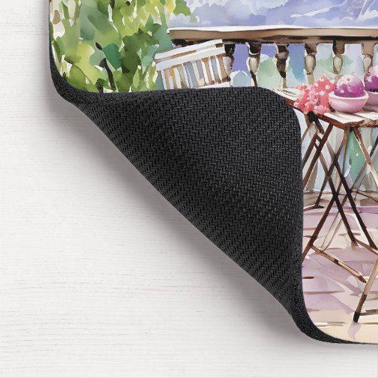 Waterverf Eiffeltoren Parijs Frans Café Muismat (Hoek)