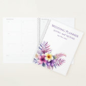 Waterverf Eiland Romance-Bruiloft-Planner Planner (Display)