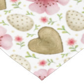 Waterverf  Eitjes & Lentebloemen Pasen Tafelkleed (Gekanteld)