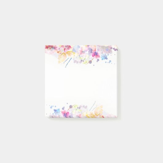 Waterverf Elegant Floral Pastel Post-it® Notes (Voorkant)