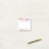 Waterverf Elegant Floral Pastel Post-it® Notes (Op bureau)