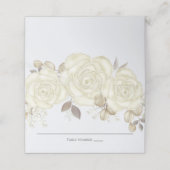 Waterverf Elegant Floral Roos Gold Greenery Place (Buitenkant ongevouwen)