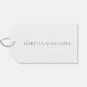 Waterverf Elegant Floral Wedding Dank je Cadeaulabel (Achterkant Horizontaal)