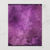 Waterverf Elegant Halloween Floral Boho Paars (Achterkant)