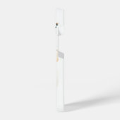 Waterverf Elegant Hummingbird Monogram met naam iPhone Hoesje (Linkerkant)