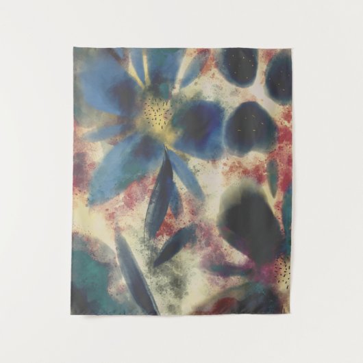 Waterverf Elegant mousserend Wandkleed (Voorkant)