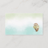 Waterverf Elegant Peter Rabbit Wildflower baby s Informatiekaartje (Achterkant)