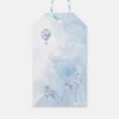 Waterverf Elegant Toile Safari ChinoiseriGift Labe Cadeaulabel (Achterkant)