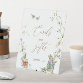 Waterverf Elegant Wildflower Peter Rabbit baby Reclamebord Met Voetstuk (Insitu)