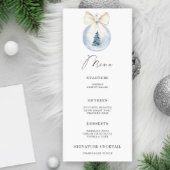 Waterverf elegant winter boog bal menu
