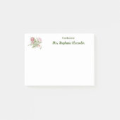 Waterverf Elegante Bloemen Van Het Bureau Van Stic Post-it® Notes (Voorkant)