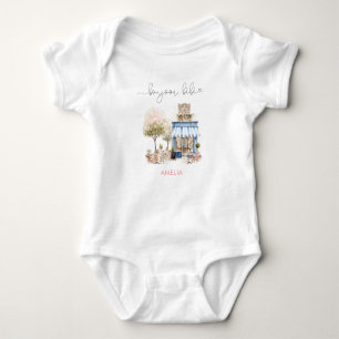 Waterverf Elegante Bonjoor Bebe Baby Shower Romper
