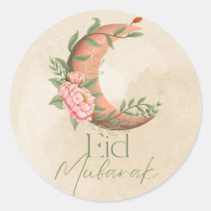 Waterverf elegante Eid Mubarak Sticker