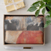 Waterverf Elegante Geisha Dans Tissuepapier (Geschenk)