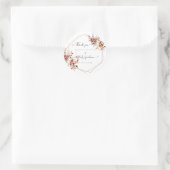 Waterverf Elegante Herfst Eucalyptus Bedankt Ronde Sticker (Tas)