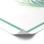 Waterverf Elephant Animal Natuur art. Poster (Hoek)