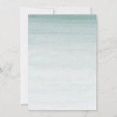 Waterverf Elephant Baby shower Book Kaart (Achterkant)