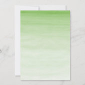 Waterverf Elephant Baby shower Kaart (Achterkant)