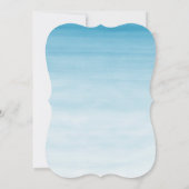 Waterverf Elephant Boy Baby shower Kaart (Achterkant)