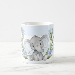 Waterverf Elephant Greenery Koffiemok