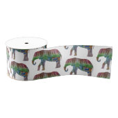 Waterverf Elephant Grosgrain Lint (Spoel)