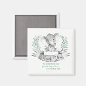 Waterverf Elephant Hartelijk dank Magneet (Voorkant / Achterkant)