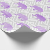 Waterverf Elephant Shibori Primitive Chevron Cadeaupapier (Hoek)