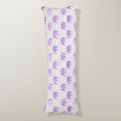 Waterverf Elephant Shibori Primitive Chevron Lichaamskussen (Voorkant Verticaal)