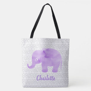 Waterverf Elephant Shibori Primitive Chevron Tote Bag