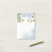Waterverf en afvalwater post-it® notes (Op bureau)