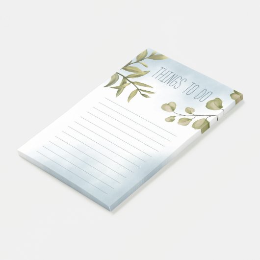Waterverf en afvalwater post-it® notes (Schuin)