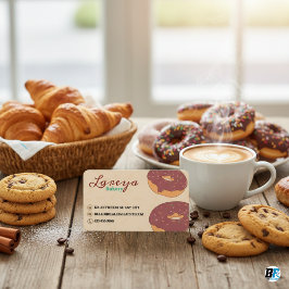 waterverf en faux brown folie visitekaartje